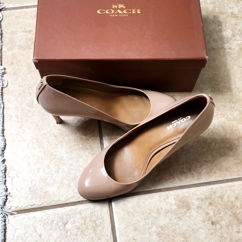 Coach patent pumps